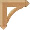 Ekena Millwork Thorton Arts & Crafts Rough Sawn Bracket, Western Red Cedar, 6"W x 26"D x 26"H BKT06X26X26THR03RWR - alternate 4